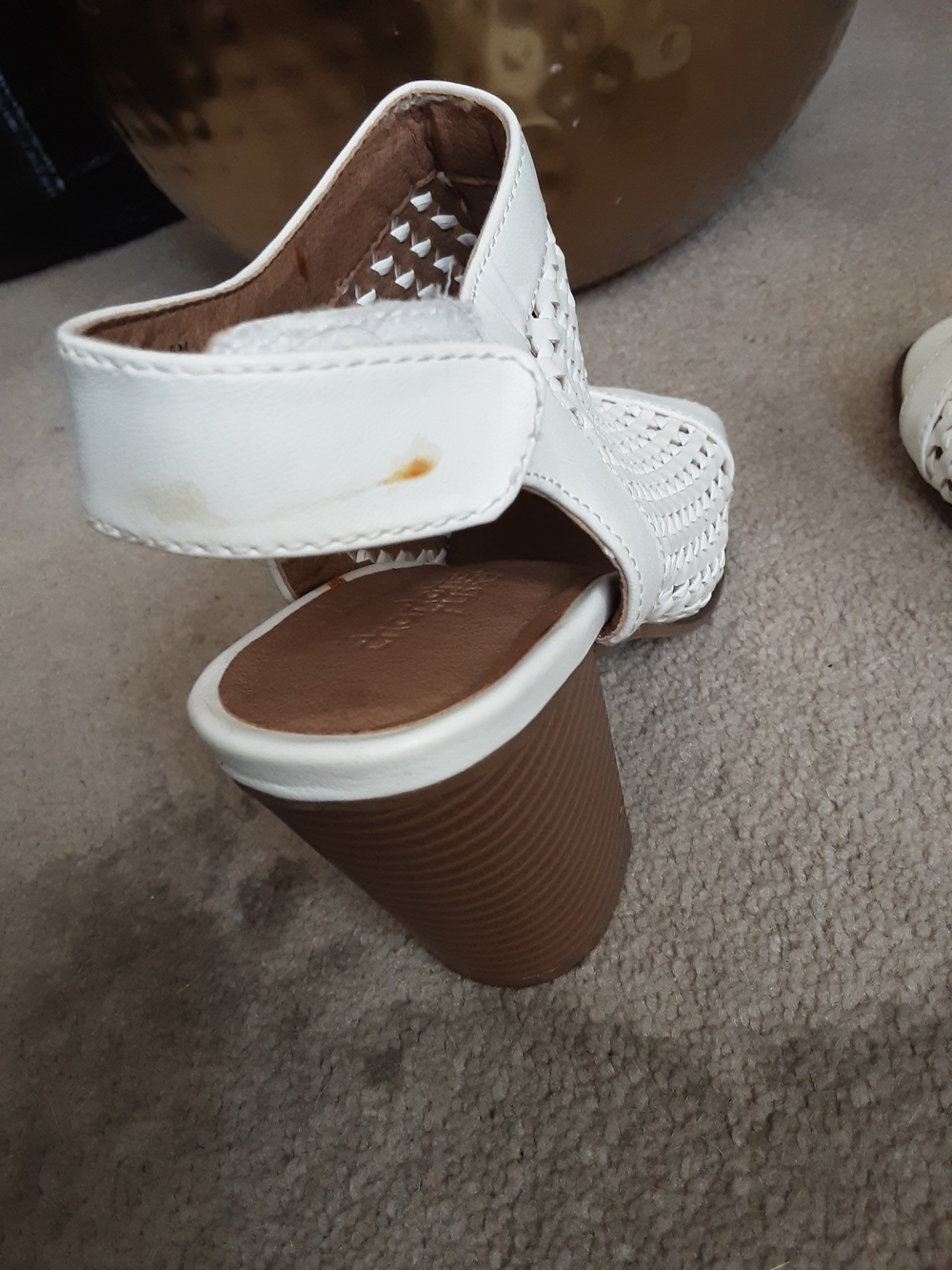Charlotte Russe White Heel Sandals - Picture 7 of 9